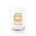 ハリネズミのチッチのハリネズミのチッチ🦔のグラス Water Glass :front