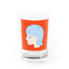 J-illustrationのyokogao-onnanoko-o Water Glass :front