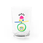 着ぐるみ＆calligraphyの愛ある未来へ『へいわちゃん』 Water Glass :front