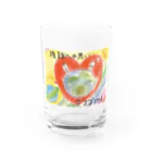 TEAM豊穣の愛ラブ地球 Water Glass :front