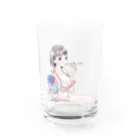 ぱんぴ学園購買部の棚橋桃音 Water Glass :front