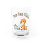 Heaven Monkeyのキツネのティータイム Water Glass :front