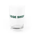 VEGE SHOPのVEGE SHOP 緑文字 Water Glass :front