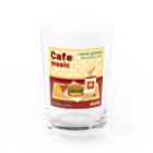 Teal Blue CoffeeのCafe music - CARDINAL RED BURGER - Water Glass :front