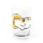 サトウノリコ*のピスピスゆーて寝るネコ【しまミケ】 グラス前面