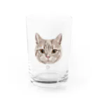 みきぞーん｜保護猫 ミッキー画伯と肉球とおともだちのD Water Glass :front