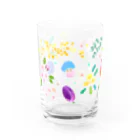 ishimorinacoの春の花とヤスミちゃん Water Glass :front