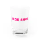 VEGE SHOPのVEGE SHOP ピンク文字 グラス前面