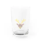 shisoppaの雄鹿 Cross-stitch Water Glass :front