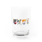 Leeden × Allのおばげねこちゃんず。 Water Glass :front