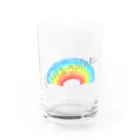 こん⚡の虹のグラス Water Glass :front