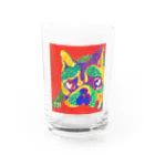 tamacorocompany の情熱のpug Water Glass :front