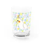 いんこちゃんショップのオカメいんこちゃん Water Glass :front