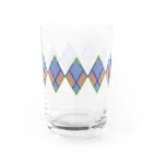 CHOSANAの父用幾何学模様 Water Glass :front