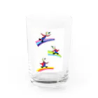 空、翔ブ、ペンギン。の「虹」グラス Water Glass :front