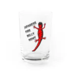 LalaHangeulのJAPANESE FIRE BELLY NEWT (アカハライモリ)　 Water Glass :front