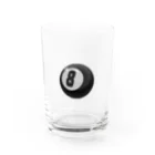 8chの8ball Water Glass :front