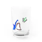 one minute shopのサメとカエル Water Glass :front