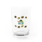 なべぽよの絵置き場の無限すし列車T Water Glass :front