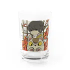 藤原スズ屋の目目連とすねこすり Water Glass :front