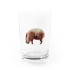 文様動物園 Pattern Zoo Museum shopの算木崩し × コビトカバ Water Glass :front