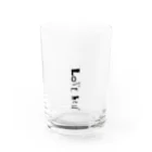 FLYHIGH615【別館】のLOVEhell　グラス_文字ロゴ Water Glass :front