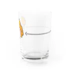 ぷくぷくとのルーシーのおおよそグラス。 Water Glass :front