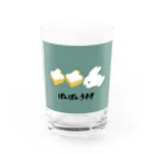 shop　プラグシールのぱんぱんうさぎ　ろごいり Water Glass :front