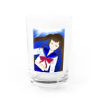 Sunshineの海中の女の子 Water Glass :front