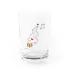 ひろねこさんの冒険*♡･゜のlove letter*♡ Water Glass :front