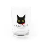 くろねこでいずのくろねこでいずロゴ Water Glass :front