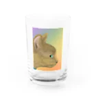 理絵のねこ 虹色 Water Glass :front