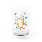 もだめおにのおみせのとぶねこ　からふる Water Glass :front