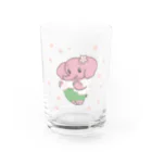 そぼろのぱおみん春コーデ　桜餅 Water Glass :front