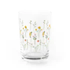 orange_honeyの花柄4 Water Glass :front