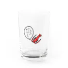 ことり屋の「はげましてくれるエビ」グラス Water Glass :front