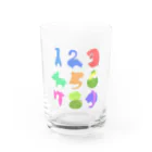 DinogaSuki -恐竜のこども服-の数字の恐竜たち Water Glass :front