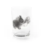 うさぎ王子のしもべのネザーさんとふわふわさん Water Glass :front