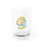 こっちみんとのにじいろの少女 Water Glass :front