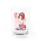 つむりんご＠Vtuberの一枚絵グッズ🍎 Water Glass :front