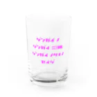 LUNARHOLIC STOREの<BASARACRACY>人外の人外による人外のための政治（カタカナ・ピンク） Water Glass :front