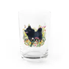 Doggie Freaksのお花畑のスキッパーキ Water Glass :front