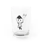 ねこイチゴのお店のこまじょの「はるかぜ」ちゃん（ラブ風船） Water Glass :front