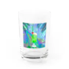 けいこうしょくの南国プールのメロンソーダ Water Glass :front