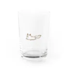 こやこ屋のとろけるこんこんさん Water Glass :front