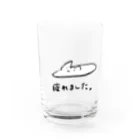 びっとの疲れてとけたねこ Water Glass :front