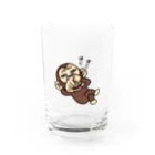セイコウ スタンプのイラッとお猿さん　ホジホジ グラス前面