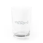 ポリフェノールのお店のサンマの群れ Water Glass :front