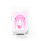 はちみつとくまのいちごみるく Water Glass :front