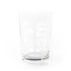 TOAのビールのグッズのBEER 飾り文字グラス（白） Water Glass :front